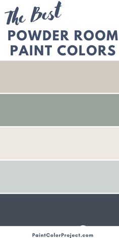 the best powder room paint colors from paintcolorproject com, click to see more