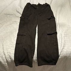 Black Cargo Pants. Brand New Condition Side Leggings, Shein Pants, Black Cargo Pants, Flare Leg Pants, Black Cargo, Elastic Waist Pants, Jogger Sweatpants, Short Rompers, Wide Leg Jumpsuit