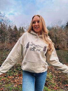 This adorable western style hoodie is the perfect addition to your closet or gift for a loved one!  What's included?  Front has large western roping pnw graphic   Message to customize anything! Find more from us on our NEW website bashdesignsco.shop Fall Hiking Hoodie With Kangaroo Pocket, Fall Hiking Sweatshirt With Kangaroo Pocket, Fall Hiking Cotton Hoodie, Fall Cotton Hiking Hoodie, Fall Hiking Sweatshirt With Drawstring Hood, Casual Adventure Hoodie With Drawstring Hood, Casual Adventure Hoodie Sweatshirt, Cotton Hoodie For Fall Adventure, Casual Hoodie With Drawstring Hood For Adventure