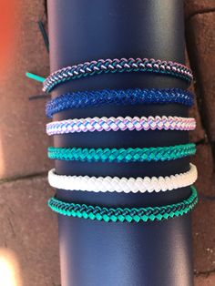 Handmade gimp surfer bracelets. Adjustable, 6" Ships fast Bracelets Adjustable, Surfer Bracelets, School Colors, Braided Bracelets, Friendship Bracelet Patterns, Bracelet Patterns, Friendship Bracelet, Friendship Bracelets, Selling On Etsy