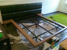 the bed frame is being made and ready to be installed