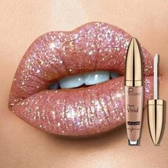 Makeup Bibir, Classic Red Lipstick, Glitter Lip, Glitter Liquid, Glitter Lipstick, Bright Lips, Glitter Lip Gloss, Shiny Lips