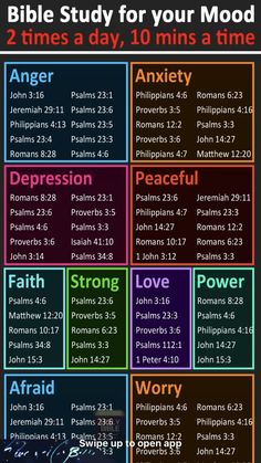 an image of the bible's daily calendar with numbers and times in different colors