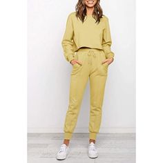 Women's 2 Piece Jog Suit is made with lightweight knit fabric that will keep you cool and dry during your workout. Plus, the elastic waistband ensures a comfortable fit that won't shift or ride up. Plus, the material is fade-resistant and machine washable for easy care. Buy your set today and be ready for those hot summer days! This loungewear is all you need to relax at home. They are soft and easy to touch which projects versatility and effortless grace in every step you take. Made to make you Spring Comfortable Relaxed Fit Activewear, Spring Relaxed Fit Comfortable Activewear, Comfortable Relaxed Fit Activewear For Spring, Spring Activewear With Elastic Waistband For Loungewear, Solid Activewear With Elastic Waistband For Loungewear, Cotton Stretch Tracksuit With Pockets, Stretch Cotton Tracksuit With Pockets, Breathable Cotton Activewear For Loungewear, Casual Sports Tracksuit With Pockets