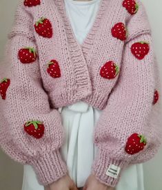 Cardigan Pattern, Really Cute Outfits, Kawaii Clothes, Crochet Cardigan, Crochet Fashion, Crochet Sweater, Kawaii Fashion, Cute Crochet, Diy Crochet