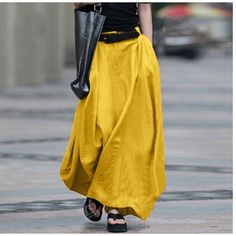 Season:Spring   Fall,Summer,Spring  Summer; Fabric:Polyester,Cotton; Dress Length:Maxi; Gender:Women's; Style:Summer,Basic; Occasion:Casual Daily,Street; Details:Without Lining; Fit Type:Loose Fit; Pattern:Solid Colored; Design:Pocket; Pants Type:Long Skirt,Work Skirts,Skirt; Front page:FF; Hips:; Length:; Waist:; Fit US Size:null; Fit UK Size:null; Fit EU Size:null Dark Grey Skirt, Formal Skirt, Yellow Skirt, Work Skirts, Dance Skirt, Long Maxi Skirts, Plus Size Maxi, Plus Size Skirts, Linen Skirt