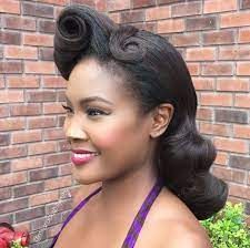 1950s Black Hairstyles, 1950 Hairstyles, Vintage Updo, American Hairstyles