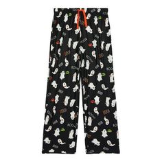 For nighttime during the spooky season and after trick-or-treating, its time to get cozy with this Kids Halloween Family Sleep Pants from Way to Celebrate. These pull-on pants are crafted in comfy fabric with allover boo-tastic prints. The elasticized waist and drawstring are perfect for finding the right fit. Now its time to cuddle up for a Halloween movie with the fam and their matching sleep pants (sold separately) while snacking on candy favorites. Size: XL.  Color: Black.  Gender: unisex. Family Pajama Sets, Halloween Family, Halloween Pajamas, Halloween Movie, Matching Family Pajamas, Kids Clothes Boys, Halloween Movies, The Fam