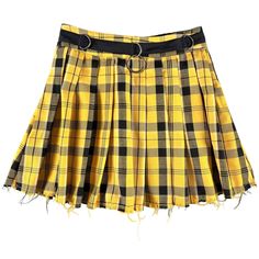 Current Mood Sunny Dress Code Plaid Skirt Cuz Play By Your Own Rules Babe! This Sikk Lil Pleated Mini Skirt Has A Belted Waist With O-Ring Accents, A Sassy Frayed Hem N' An Exposed Zip Closure. New With Tag Measurements Approximate Laying Flat Academia, Grunge, Yellow, Black, Mini Plaid, Plaid Skirt Summer Grunge Pleated Mini Skirt, Grunge Pleated Mini Skirt For Summer, Summer Grunge Pleated Skirt, Retro Yellow Pleated Mini Skirt, Trendy Yellow Mini Skirt, Casual Yellow Pleated Skirt, Yellow Retro Pleated Skirt, Casual Yellow Pleated Mini Skirt, Retro Yellow Mini Skirt