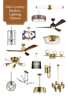 the mid century modern lighting options