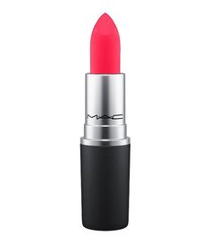 MAC Powder Kiss Lipstick | Dillard's Mac Coral Lipstick, Mac Lipstick Velvet Teddy, Mac Lipstick Colors, Best Mac Lipstick, Gloss Eyeshadow, Coral Lipstick, Lipstick For Fair Skin, Lipstick Kit, Ruby Woo