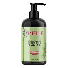 Mielle Organics Rosemary Mint Strengthening Shampoo, 12 Oz, 3 Pack;UPC:085410200677 Mielle Rosemary Mint, Humulus Lupulus, Mint Shampoo, Shampoo For Thinning Hair, Hair Masque, Rosemary Mint, Best Shampoos, Festival Makeup