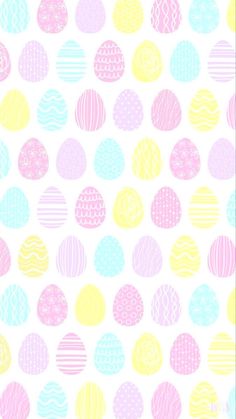 an easter egg pattern in pastel colors