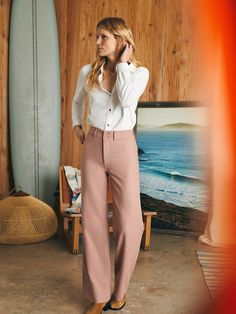 Stretch Terry Harbor Pant - Coastal Sage | Faherty Brand Faherty Brand, Style Inspiration Spring, Women Rising, New Pant, Olive Color, Just In Time, In Time, Spring Fashion, Womens Bottoms