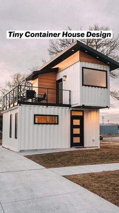 two story house made out of shipping containers