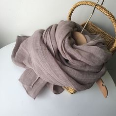 "100% linen scarf in solid natural colors is perfect for all seasons - cool in summer and comfortable in the fall. -100% light weight linen -Rectangle: 95\"Length*26\" Width Care: Hand wash in 80F/30C degrees water. Dry flat. Linen softens with washing. Don't dry clean. Don't tumble dry." Beige Linen Bohemian Scarf, Bohemian Beige Linen Scarf, Bohemian Linen Shawl Scarf, Linen Camisole, Scarf With Tassels, Vintage Shawl, Dress With Puffy Sleeves, Color Plain, Linen Scarf