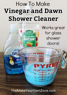 how to make vinegar and dawn shower cleaner