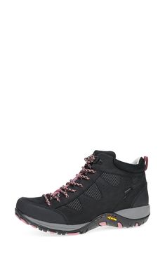 This waterproof hiking boot is designed to keep you moving comfortably across various terrains with a milled nubuck leather upper. Cushioning: absorbs impact and distributes weight for consistent, buoyant comfort under each step 1 1/5" heel 3 1/2" shaft Lace-up style Waterproof 3M Scotchgard™ water- and stain-resistant protection Cushioned EVA footbed with arch support Removable insole Nubuck leather upper/synthetic lining/rubber sole Imported Black Weatherproof Hiking Sneakers, Black Impact Resistant Waterproof Boots For Hiking, Black Impact-resistant Waterproof Boots For Hiking, Black Breathable Boots For Outdoor Activities, Black Impact Resistant Waterproof Hiking Boots, Impact Resistant Black Hiking Boots, Breathable Black Boots For Outdoor Activities, Black Impact Resistant Walking Boots, Black Impact Resistant Waterproof Boots For Outdoor