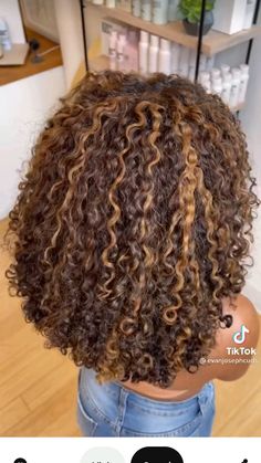 Dyed Curly Hair No Bleach, Curly Hair Styles Color Ideas, Highlights On Mixed Curly Hair, As I Am Color Curl, 4c Honey Blonde Highlights, Color Curly Hair Black Women, Blond Balayage With Dark Roots, Curl Hair With Highlights, Hair Highlight Patterns