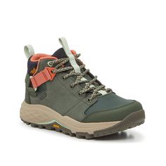 Teva-Grandview GTX Hiking Boot - Women's Explore the wilderness while feeling your best in the Grandview GTX hiking boot from Teva. This waterproof ankle boot features a foot-stabilizing nylon shank, cushiony EVA foam midsole and a Vibram Mega Grip rubber sole for lasting traction. Teva Hiking Boots, Teva Boots, Womens Hiking Boots, Women’s Hiking Boots, Lightweight Hiking Boots, Camping Shoes, Hiking Boots Women, Hiking Boot, The Wilderness