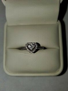 (eBay) sterling silver heart promise ring Silver Heart Ring With Halo Setting For Formal Occasions, Silver Heart-shaped Diamond Ring For Formal Occasions, Silver Heart-shaped Diamond Ring For Formal Events, Vs Clarity Heart Cut Diamond Promise Ring, Silver Heart Cut Ring For Formal Occasions, Heart Cut Diamond Ring With Vs Clarity For Promise, Hallmarked Heart Cut Promise Ring, Pink Promise Rings, Promise Rings Heart