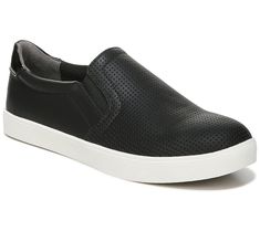 A perfect blend of skate park cool and city chic, the Madison slip-on sneaker offers a sleek profile, classic white rubber sidewalls, and an insole that keeps feet happy all day. From Dr. Scholl's. Profile Classic, Dr. Scholl's, The Madison, Skate Park, City Chic, Slip Ons, Classic White, Sneakers Fashion, Slip On Sneaker