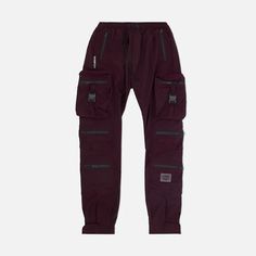 Combat Nylon Pant Iridescent Wine – 8&9 Clothing Co. Functional Streetwear Cargo Pants With Multiple Pockets, Functional Cargo Pants With Multiple Pockets For Streetwear, Techwear Nylon Cargo Pants, Nylon Cargo Style Techwear Pants, Nylon Techwear Pants With Multiple Pockets, Urban Streetwear Pants With Reflective Details, Urban Nylon Parachute Pants For Outdoor, Sporty Cargo Pants With Multiple Pockets For Streetwear, Functional Cargo Pants For Streetwear