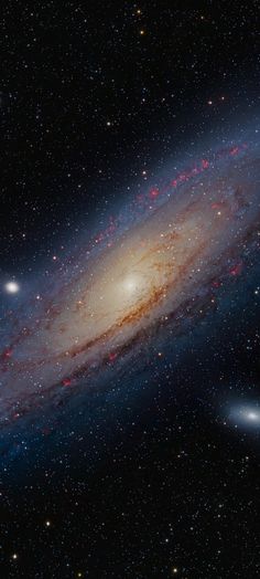 the andromidus galaxy is shown in this artist's rendering from nasa