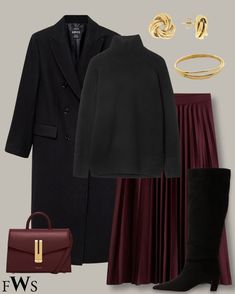 Silk Skirt Outfit, Seasonal Decor Fall, Dark Academia Clothes, Academia Clothes, Color Combinations For Clothes, Winter Chic, Casual Day Outfits, Church Outfits, Mode Inspo