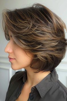 Uniform Layered Haircut, Uniform Haircut, Grey Bob Hairstyles, Style Of Hair, Feathered Layers, Haircuts Women, Styles For Women Over 50, Layers Short, Natural Hair Care Tips