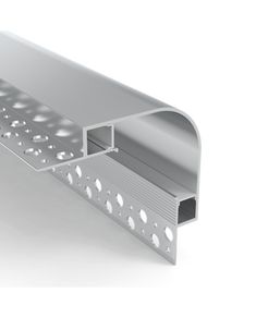 an aluminum profile with holes on the side