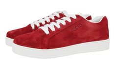 (eBay) Find many great new & used options and get the best deals for PRADA DISTRICT AVENUE SNEAKERS SHOES 1E535L RED SUEDE NEW US 11 EU 41 41,5 UK 8 at the best online prices at eBay! Free shipping for many products! Prada Sneakers, New Uses, Red Suede, Sneakers Athletic, Women Clothes, Sneakers Shoes, Women's Sneakers, Shoes And Accessories, Ebay Finds