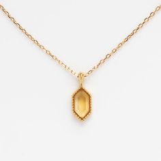 Solid Gold Citrine Destiny Hexagon Necklace for Abundance | Local Eclectic – local eclectic Love By The Moon, Hexagon Necklace, Local Eclectic, Citrine Necklace, Harvest Moon, Birthday Wishlist, Gold Piece, Solid Gold Jewelry, Rose Gold Jewelry