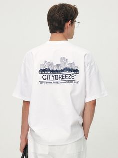 This is a trendy and unique t-shirt by CITYBREEZE that is made out of high quality and sturdy material. With distinctive mood of the design and comfortable wear, you can style it for your casual daily outfit.- Round ribbed neckline- Unique graphic artwork print- Trendy and casual mood Urban White Crew Neck T-shirt, Urban White Summer T-shirt, White Crew Neck T-shirt Urban Style, Urban Style White Crew Neck T-shirt, White Urban Crew Neck T-shirt, Urban White T-shirt With Text Print, Modern White T-shirt With Text Print, White Urban Relaxed Fit T-shirt, Urban Style White Everyday T-shirt