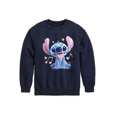 Add the finishing touch to your kid's outfit with this fun Lilo & Stitch Metaverse Fleece. © Disney FEATURES Crewneck Long sleevesFABRIC & CARE Solid colors: cotton; Heather colors: cotton, polyester Machine wash Imported Size: X Large. Color: Navy. Gender: male. Age Group: kids. Cute Blue Crew Neck Hoodie, Disney Long Sleeve Sweatshirt With Character Print, Disney Character Print Long Sleeve Sweatshirt, Playful Fleece Sweatshirt With Cartoon Print, Blue Hooded Sweatshirt With Character Print, Blue Long Sleeve Hoodie With Character Print, Cute Blue Sweatshirt With Relaxed Fit, Playful Crew Neck Sweatshirt With Character Print, Blue Cotton Sweatshirt With Character Print