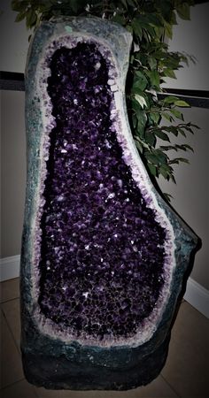 Large Amethyst cathedral druzy quartz crystal. Luxury purple stone accent for home, office or commercial décor accent. Origin - Brazil Approximate dimensions of this piece are 48 inches tall by 26 inches wide by 24 inches deep. . This piece is perfect for your office or home. Feng Shui earth element accent piece. Please call 501-984-5396 or email your sales tax certificate to colemanquartz@gmail.com for wholesale pricing. Shipping: Local pick-up, buyer arranged shipping or contact us with your l Luxury Agate Geodes Gemstones, Luxury Spiritual Amethyst Gemstones, Classic Luxury Gemstones With Large Stone, Luxury Classic Gemstones With Large Stone, Luxury Unique Geodes For Healing, Luxury Large Stone Elegant Gemstones, Luxury Spiritual Amethyst Geodes, Amethyst Crystal Uk, Luxury Healing Gemstone Geodes