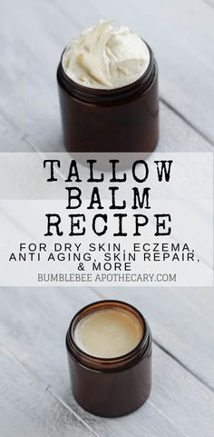 Make Tallow, Tallow Recipe, Tallow Balm, Balm Recipe, Magnesium Lotion, Diy Lotion, Baking Soda Shampoo, Skin Repair, Skin Care Recipes