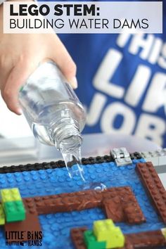 12 Fun STEM Activities To Do With LEGO | Postris Corporative Events, Lego Stem, Flow Of Water, Stem Building, Fun Stem Activities, Water Experiments, Lego Books, Lego Challenge