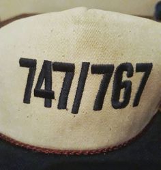 "Like new! Vintage 1980s era men's canvas ball cap. Ivory cotton fabric with blue stitched 747/767 from Boeing. Leather adjustable strap with goldtone clasp. Collectable. One Size, approximately 5\" tall. FREE SHIPPING" Vintage Canvas Baseball Cap With Curved Brim, Vintage Adjustable Canvas Hat, Adjustable Vintage Canvas Hat, Vintage Canvas Baseball Cap, Vintage Adjustable Canvas Baseball Cap, Vintage Canvas Cap, Vintage Cream Snapback Baseball Cap, Vintage Cream Baseball Cap, Fabric Napkin