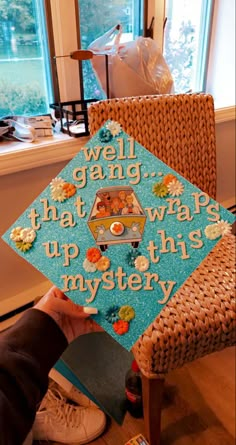 Scooby Doo grad cap Scooby Doo Graduation Cap, College Graduation Cap Ideas, Creative Graduation Caps, Graduation Cap Ideas, Graduating College