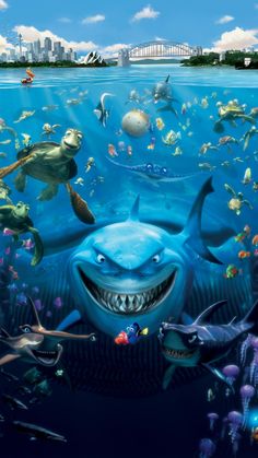 the movie poster for finding nemo