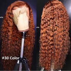 Hair Colorful, Curly Lace Wig, Human Lace Wigs, Ginger Hair Color, Ombre Brown, Hair Patterns, Curly Human Hair Wig, Human Virgin Hair, African Braids Hairstyles