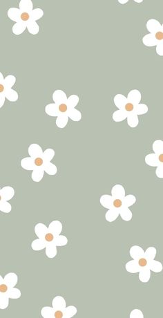 white and orange flowers are on a gray background with light brown spots in the middle