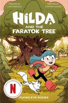 the book cover for hida and the faratok tree, with an image of a