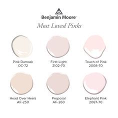 the most loved pinks from benjam moore's new paint line,