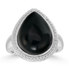 Make a fashion statement with this Gemistry Sterling Silver Black Jade Tear Drop Ring. Click on this JEWELRY & WATCHES GUIDE to learn about fit, styles, materials and more! Make a fashion statement with this Gemistry Sterling Silver Black Jade Tear Drop Ring. Click on this JEWELRY & WATCHES GUIDE to learn about fit, styles, materials and more! FEATURES Shank style: tapered Band fit: flat Nickel free Metal: sterling silver Finish: polished Packaging: velvety pouch ImportedSTONE DETAILS Stone type Drop Ring, Black Jade, Teardrop Ring, Tear Drop, Womens Jewelry Rings, Solitaire Ring, Fashion Statement, Jewelry Watches, Jade