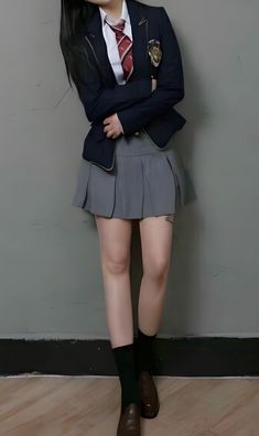 Cute School Uniform Uk, Korean Uniform Aesthetic, Decelis Academy Uniform, Korean School Uniform Aesthetic, Kdrama Ideas, School Uniform Uk, Korean Uniform, Decelis Academy