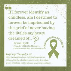 a green ribbon with the words if forever identify as children, i am destined to forever be