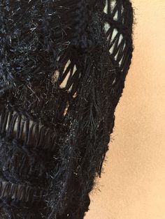 "I designed and hand knit this warm, black shoulder wrap shawl \"Maxi Scarf\" using a few of the very same yarns that I used when I made Stevie Nicks' black and silver Rhiannon shawl. Here is more info about Stevie's Rhiannon shawl and a chance to order one like it from me: https://www.etsy.com/listing/79939861/by-stevie-nicks-designer-clothing-gift This time, though, I started with two strands of thick, warm, sweater-like, colorfast black yarn. Then I accented the body of the piece with texture Handmade Black Shawl For Winter, Black Fringed Shawl For Festival, Handmade Black Bohemian Shawl, Black Fringe Shawl One Size, Black Knitted Shawl, Black Knitted Shawl For Winter, Black One Size Fringe Shawl, One Size Black Knitted Shawl, Stevie Nicks Shawl