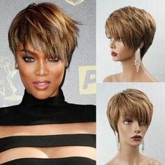 Real Human Hair Wig Dark Brown Short Pixie Cut Glueless Wig With Side Bangs, #AD, ##Bangs, #ADVERTISEMENT, #Side, #Glueless, #Cut Current Hairstyles, Real Human Hair Wigs, Color Bob, Pixie Wigs, Meme Costume, Brown Cosplay, Short Cut Wigs, Short Pixie Wigs, Growing Hair